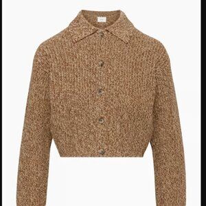 Aritzia Wilfred Nextdoor Sweater - Marbled Brown/Beige/Tan/White (S)
